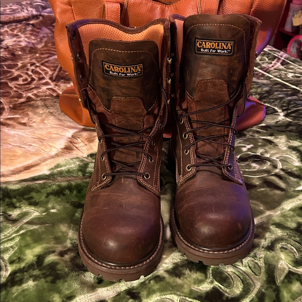 Men's Rugged Brown Leather Boots